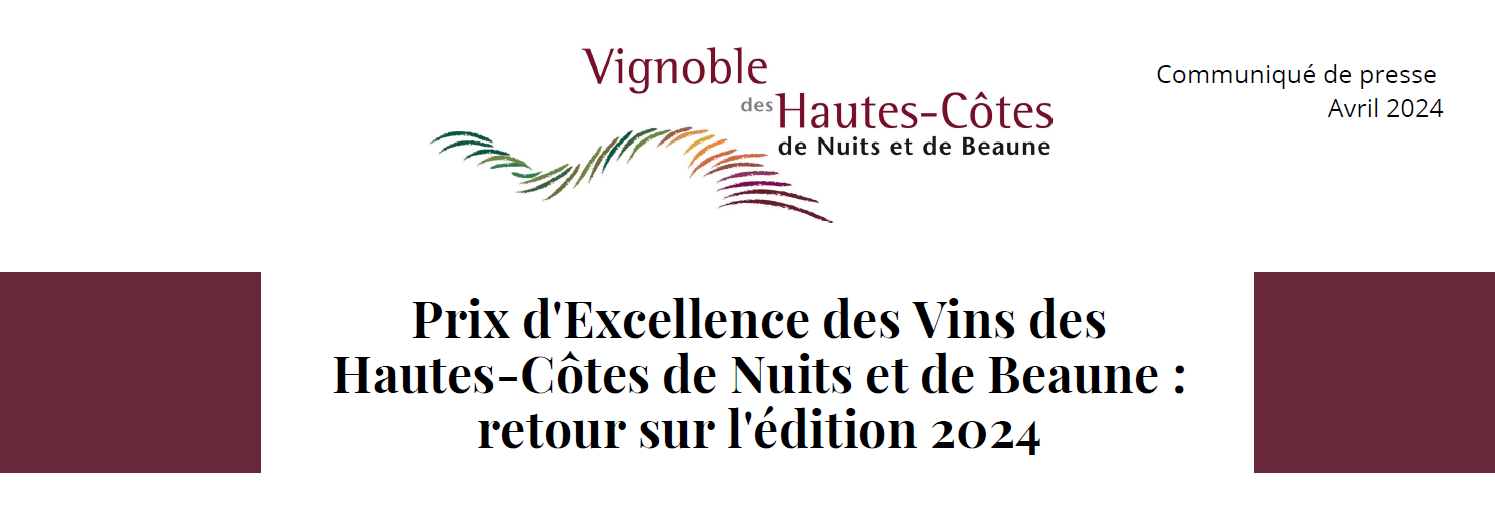 Prix d'Excellence des Vins des Hautes-Côtes de Nuits et de Beaune