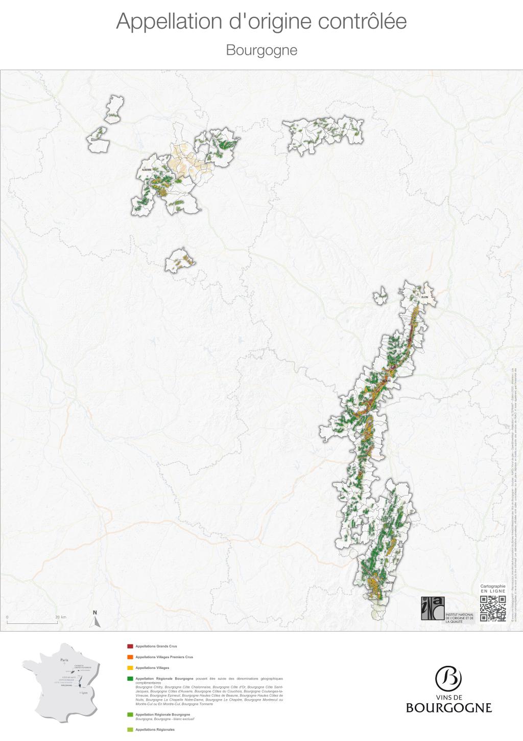 Map Bourgogne