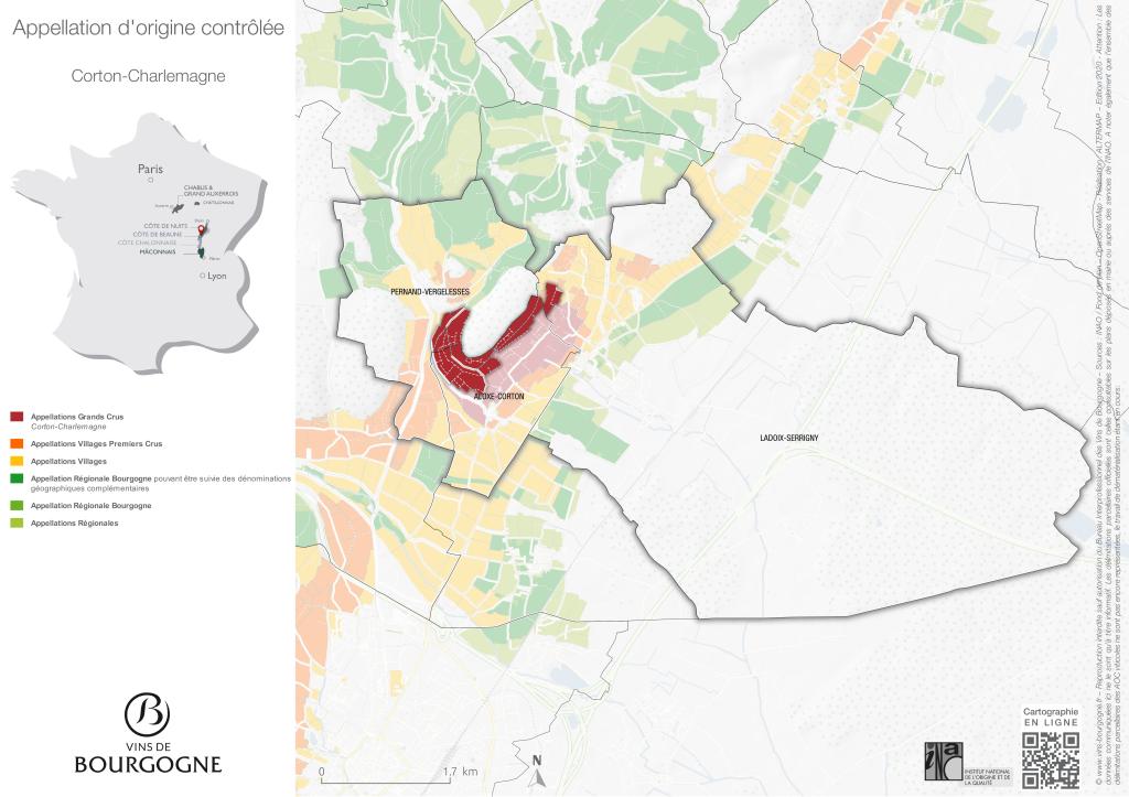 Map Corton-Charlemagne