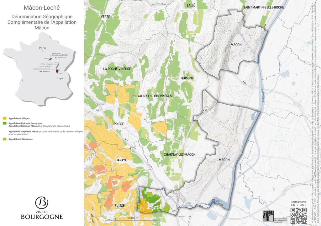 Map Mâcon-Loché