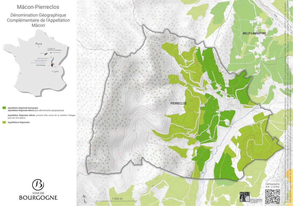 CARTES DE L'APPELLATION Mâcon-Pierreclos