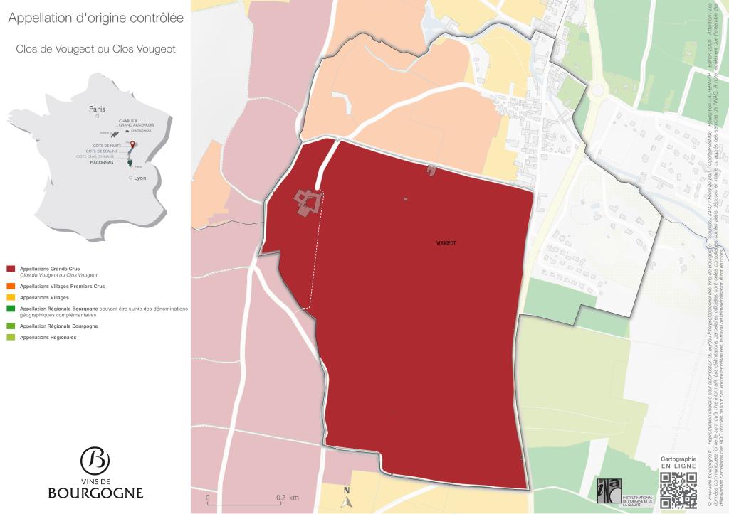 Map Clos de Vougeot