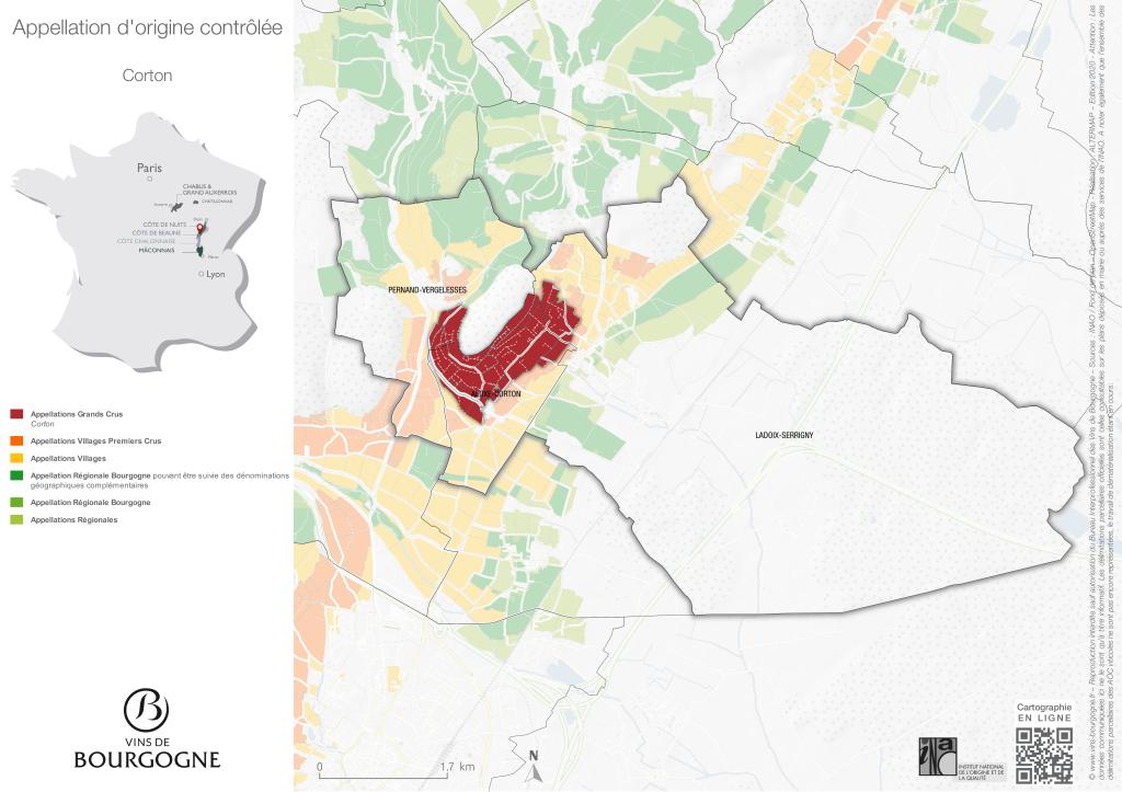 CARTES DE L'APPELLATION Corton