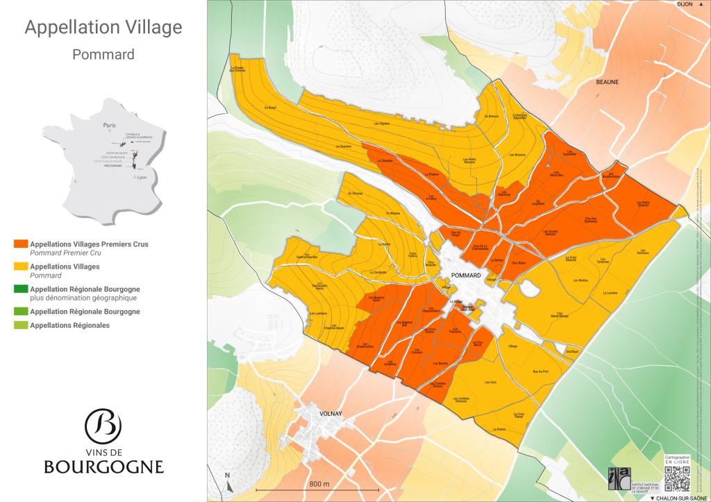 CARTES DE L'APPELLATION Pommard