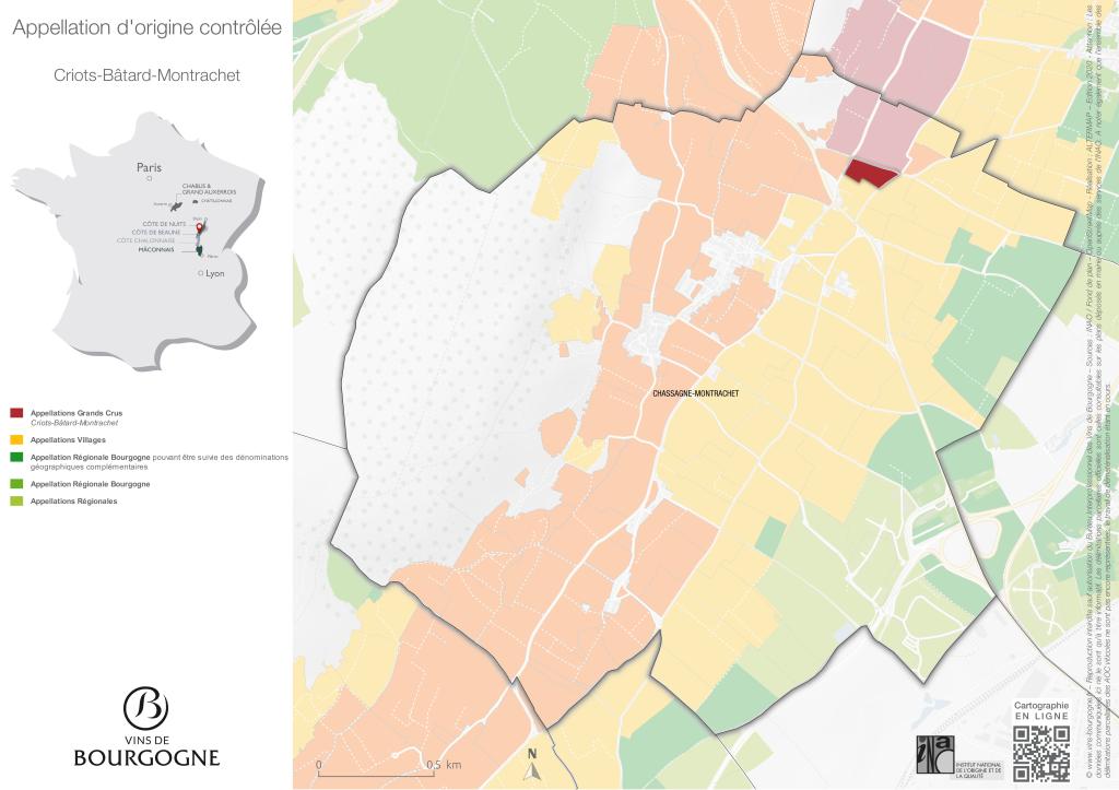 Map Criots-Bâtard-Montrachet