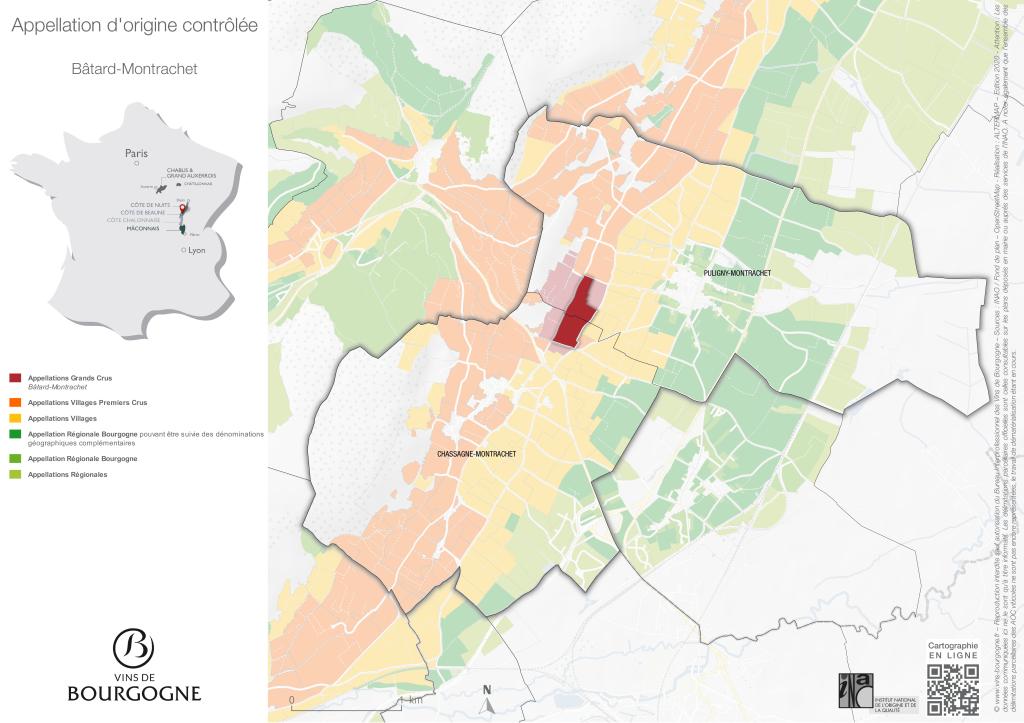 Map Bâtard-Montrachet