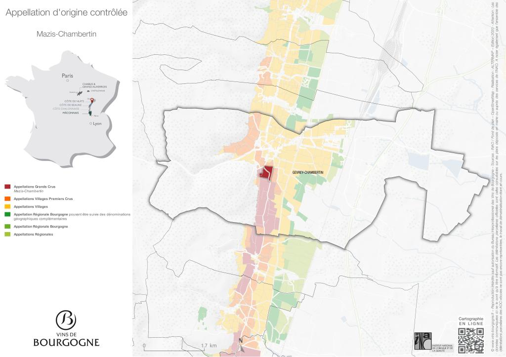 Map Mazis-Chambertin