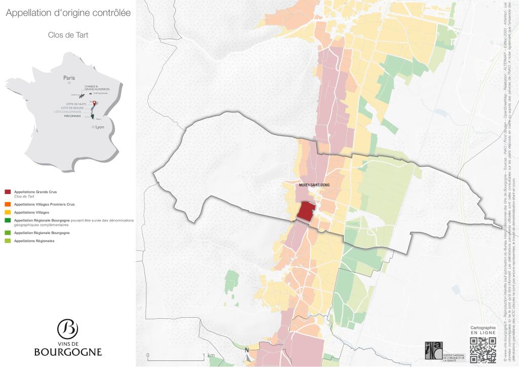 Map Clos de Tart