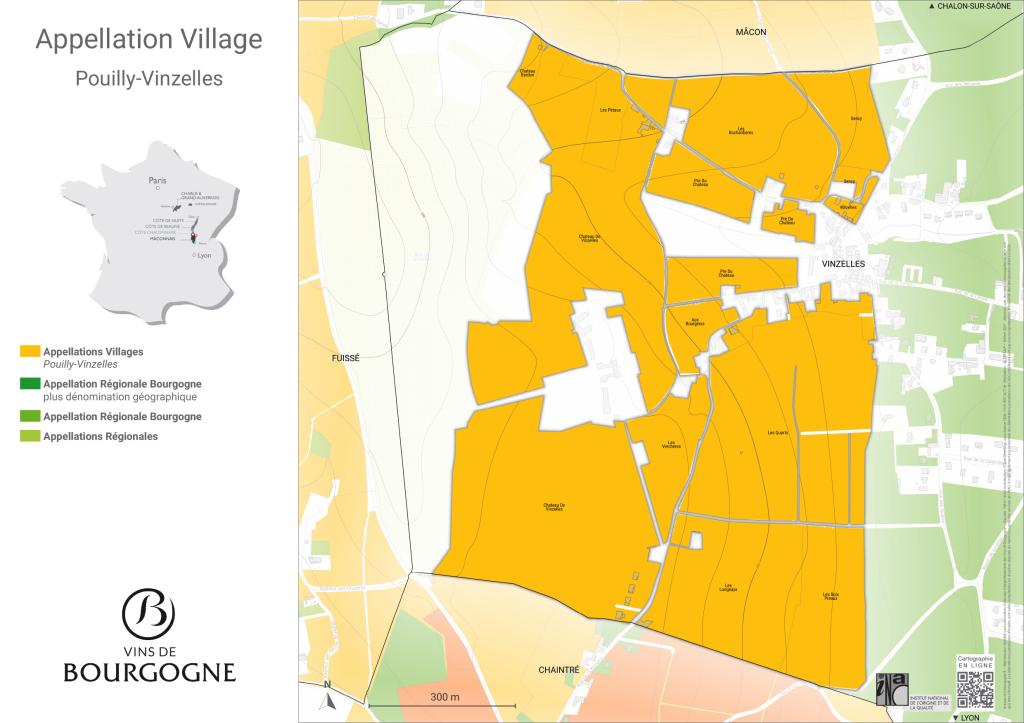 Map Pouilly-Vinzelles