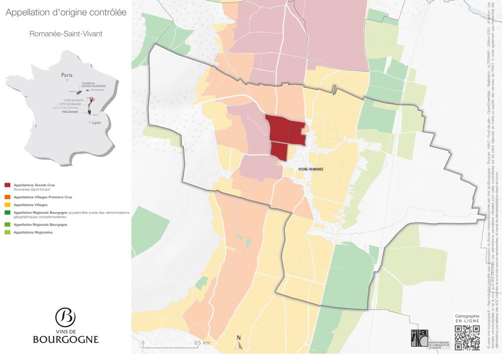 Map Romanée-Saint-Vivant