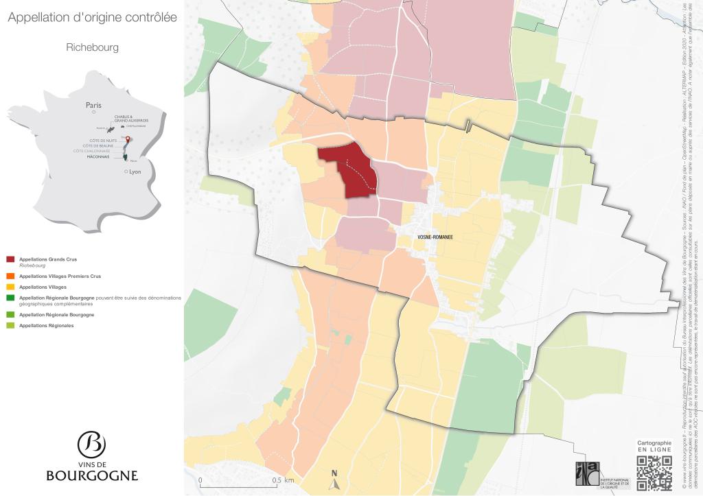 CARTES DE L'APPELLATION Richebourg