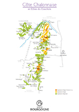 Carte de la Côte Chalonnaise et Couchois