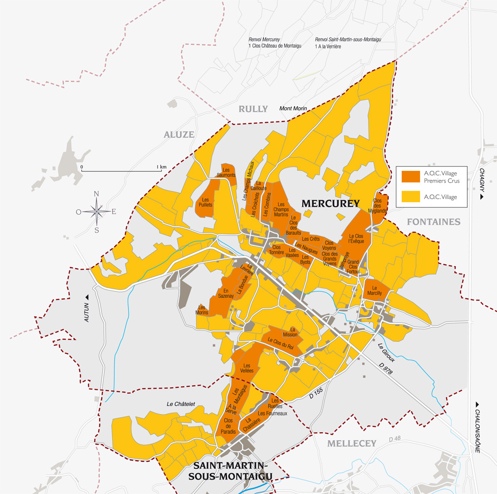 Image result for appellation mercurey map