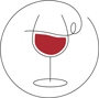 Pictogramme vin rouge de Bourgogne millésime 2015