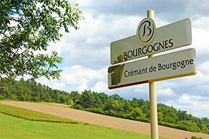 Panneau AOC Crémant de Bourgogne