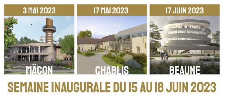 Juin 2023 : inauguration de la Cité des Climats et vins de Bourgogne