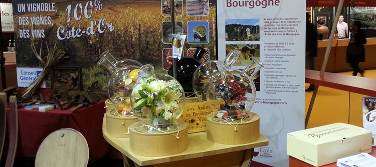 © BIVB / DR La mini cave aux arômes de l'École des Vins de Bourgogne