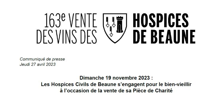 Vente des Vins Beaune 2023