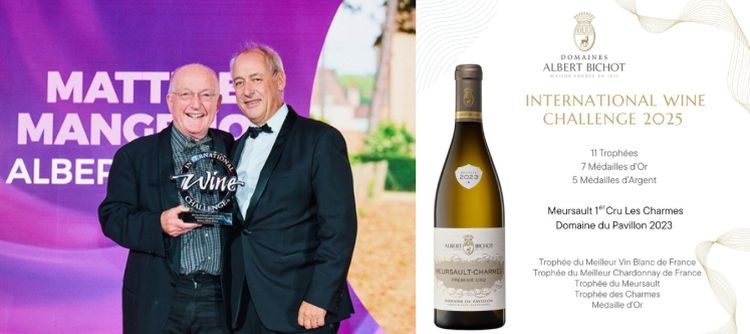 Albert Bichot triplement distingué à l'International Wine Challenge