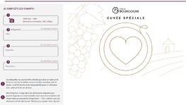 Etiquettes de bouteilles vins de Bourgogne