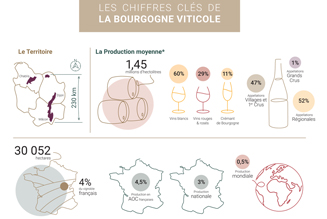 Les chiffres clés de la Bourgogne viticole