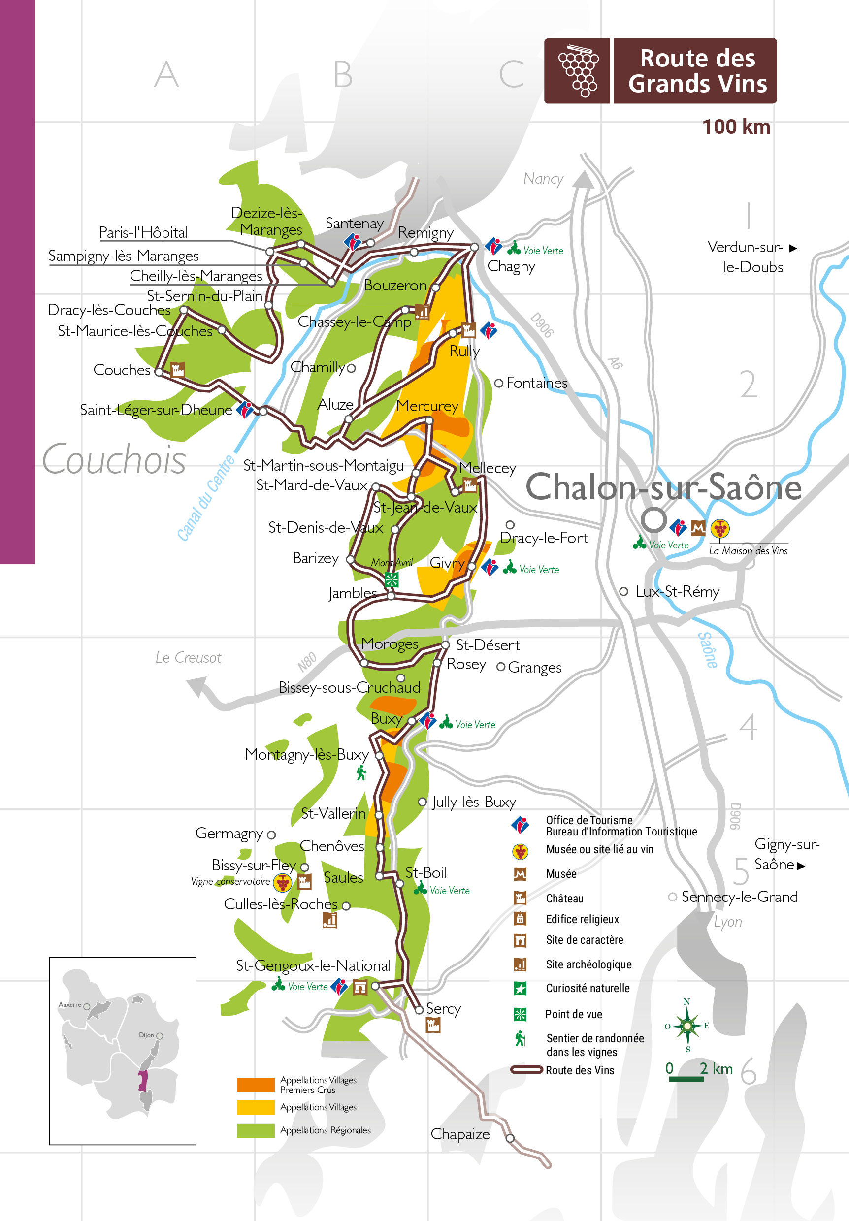 Route des vins de la Côte Chalonnaise et du Couchois