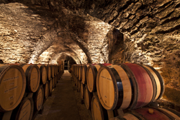 Tonneaux dans les caves de Bourgogne 