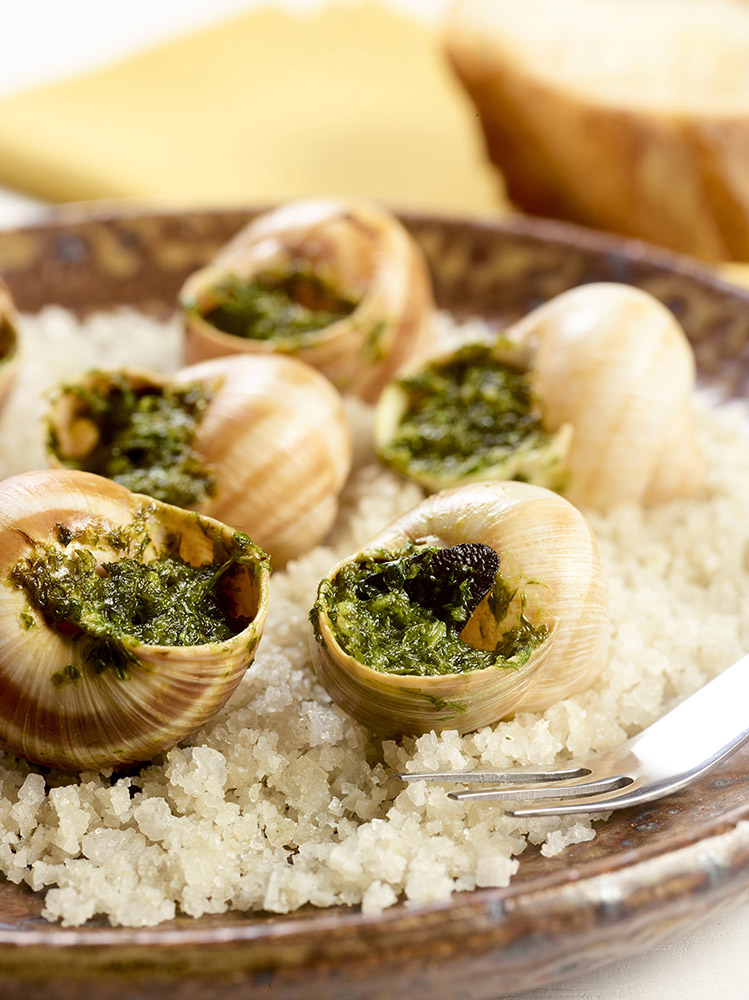 Snails in garlic butter