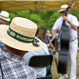 Wine festival in Bourgogne wine region