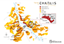 Carte de Chablis et ses 47 Climats